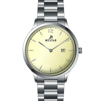 Montre pour homme Westar Profile en acier inoxydable avec cadran champagne clair et quartz 50218STN102