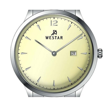 Montre pour homme Westar Profile en acier inoxydable avec cadran champagne clair et quartz 50218STN102