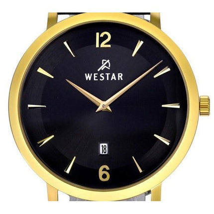 Montre pour homme Westar Profile avec bracelet en cuir et cadran noir 50219GPN103