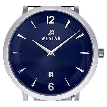 Montre pour homme Westar Profile avec bracelet en cuir et cadran bleu 50219STN104
