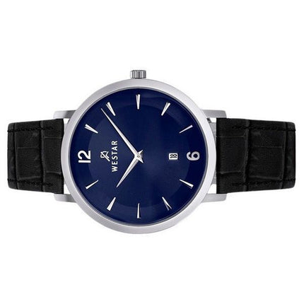 Montre pour homme Westar Profile avec bracelet en cuir et cadran bleu 50219STN104