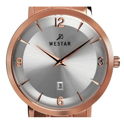 Montre pour homme Westar Profile en acier inoxydable avec cadran argenté et quartz 50220PPN607