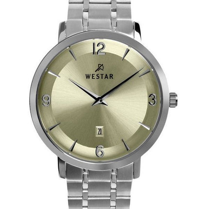 Montre pour homme Westar Profile en acier inoxydable avec cadran champagne et quartz 50220STN102