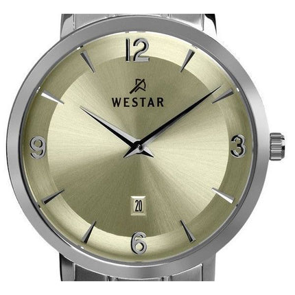 Montre pour homme Westar Profile en acier inoxydable avec cadran champagne et quartz 50220STN102