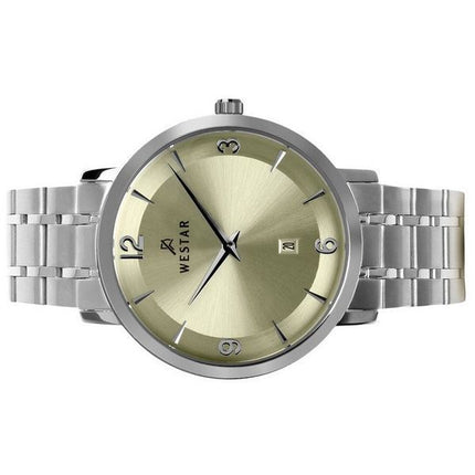 Montre pour homme Westar Profile en acier inoxydable avec cadran champagne et quartz 50220STN102