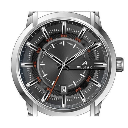 Montre pour homme Westar Profile en acier inoxydable avec cadran noir et quartz 50229STN803