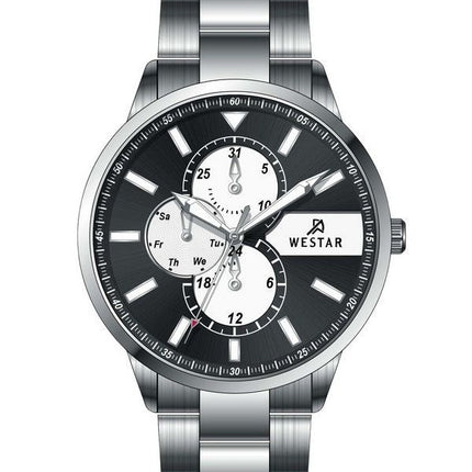 Montre pour homme Westar Profile en acier inoxydable avec cadran multifonction à quartz 50239STN103