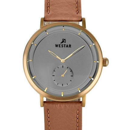 Montre pour homme Westar Profile avec bracelet en cuir et cadran gris 50246BZZ186