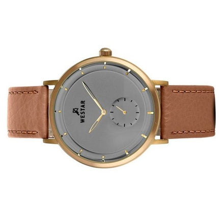 Montre pour homme Westar Profile avec bracelet en cuir et cadran gris 50246BZZ186