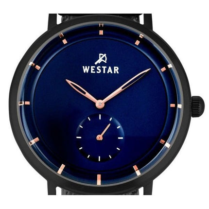Montre pour homme Westar Profile en acier inoxydable avec cadran bleu et quartz 50247BBN604