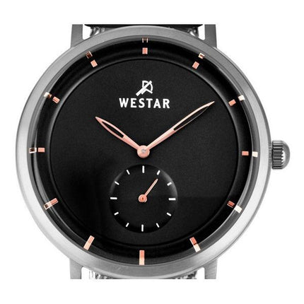 Montre pour homme Westar Profile en acier inoxydable avec cadran noir et quartz 50247STN603