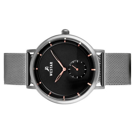 Montre pour homme Westar Profile en acier inoxydable avec cadran noir et quartz 50247STN603