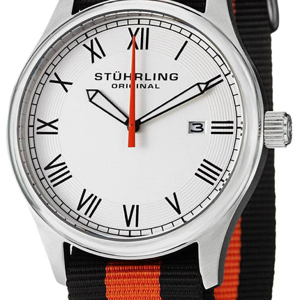 Stührling Original Liberty affichage Date cadran blanc 522.02 montre unisexe