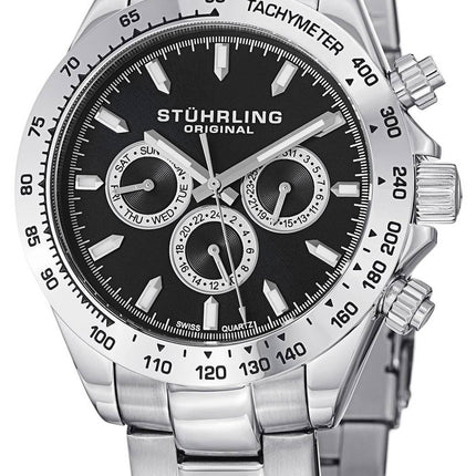 Stührling Original Concorso Raceway Quartz Suisse tachymètre 564.02 montre homme
