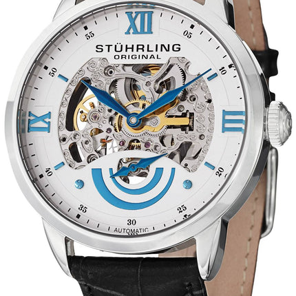 Stührling Original II Executive automatique cadran squelette blanc 574