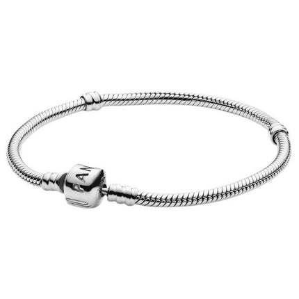Bracelet à breloques emblématique en argent sterling Pandora Moment 590702HV-16 pour femme