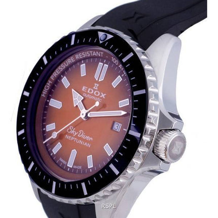 Edox SkyDiver Neptunian Diver',s Orange Cadran Automatique 801203NCAODN 1000M Montre Homme