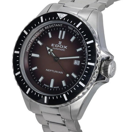 Montre Edox Skydiver Neptunian Red Dial Automatic Diver',s 801203NMBRD 1000M pour homme