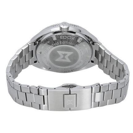 Montre pour homme Edox Hydro-Sub Chronomè'¨tre automatique édition limitée è'  cadran bleu 80128 3BUM BUIO 300M