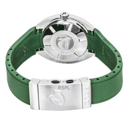 Montre de plongée automatique Doxa SUB 200T Sea Emerald pour homme, bracelet en caoutchouc, cadran vert, 804.10.131S.26, 200 m, avec bracelet supplémentaire