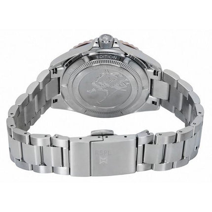 Montre de plongée automatique Edox Neptunian Grande Reserve à cadran noir 80801 3NRM NIR 300M pour homme