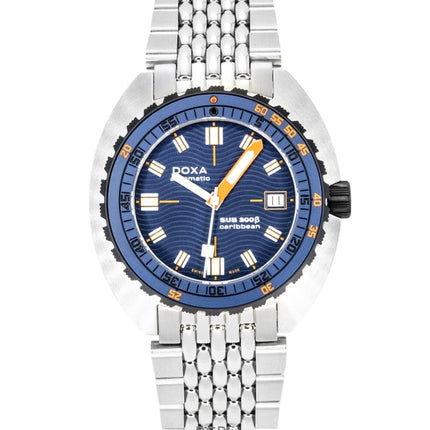 Doxa SUB 300 Beta Caribbean Stainless Steel Blue Dial Automatic Diver's 830.10.201.10 300M Men's Watch
