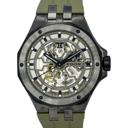 Edox Delfin Mecano Cadran Squelette Vert Automatique Diver',s 85303357GNCAVVONB 200M Montre Homme