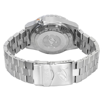 Montre de plongée automatique professionnelle Doxa SUB 600T pour homme, cadran orange, 862.10.351.10, 600 m, avec bracelets supplémentaires
