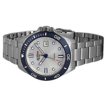 Montre pour homme Westar Activ Sports en acier inoxydable avec cadran argenté et quartz 90250SZN101 100M
