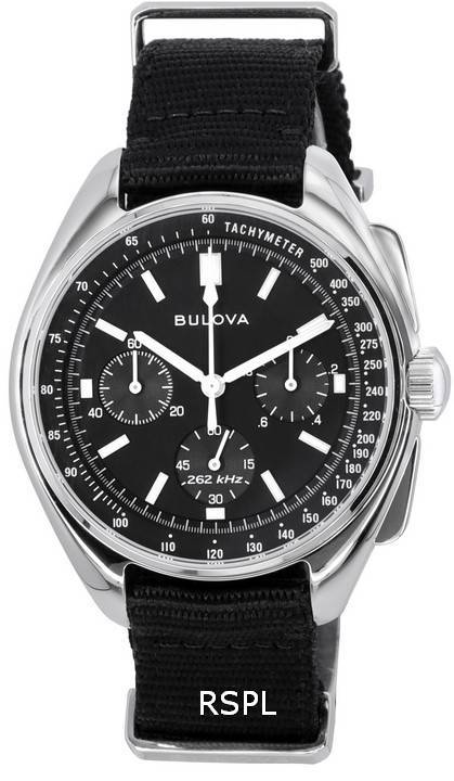 HORS Montre Homme Bulova Lunar Pilot Édition Spéciale Chronographe Cadran Noir Quartz 96A225