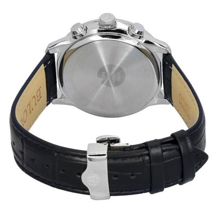 Bulova Sutton Classic Chronographe Bracelet en cuir Cadran vert Quartz 96B310 Montre pour homme