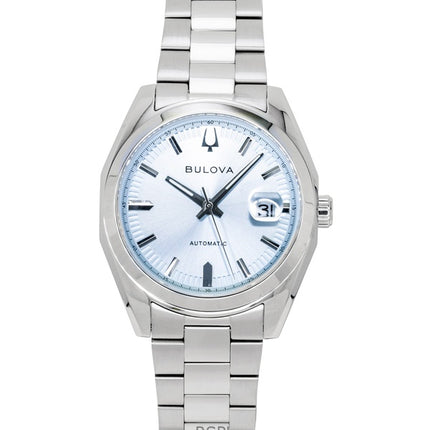 Montre homme Bulova Surveyor en acier inoxydable bleu clair automatique 96B469