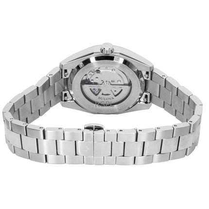 Montre homme Bulova Surveyor en acier inoxydable bleu clair automatique 96B469