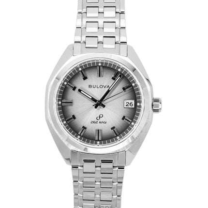 Montre homme Bulova Jet Star 96B472, cadran gris, acier inoxydable, quartz