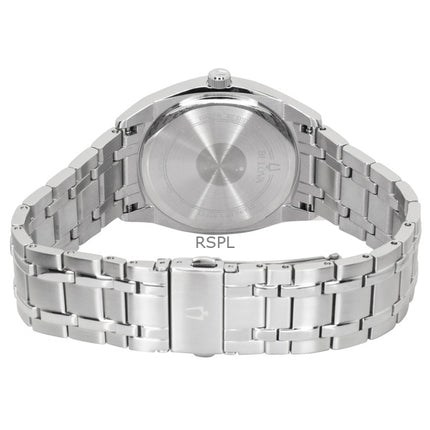 Montre homme Bulova Surveyor Classic en acier inoxydable, cadran bleu, mouvement à quartz 96C125