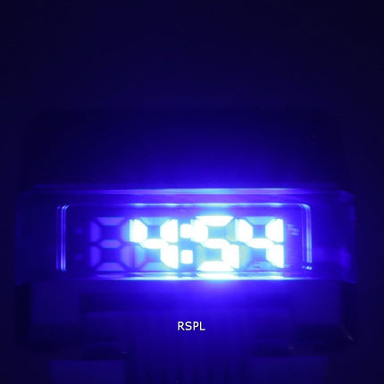 Montre homme Bulova Computron Archive Series en acier inoxydable, cadran bleu, mouvement à quartz 96C139, remise à neuf