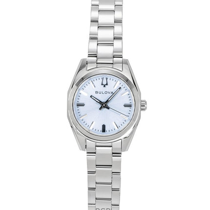 Montre femme Bulova Surveyor 96L345, cadran bleu clair, mouvement à quartz, acier inoxydable