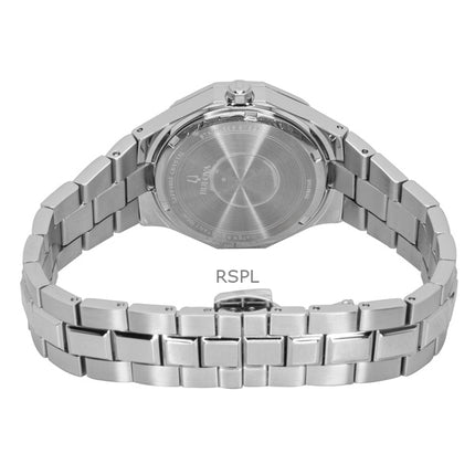 Montre femme Bulova Prestige en acier inoxydable, cadran violet, quartz, 96M168, 100 m