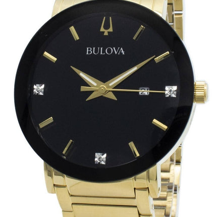 Montre Bulova 97D116 pour homme avec quartz et diamants