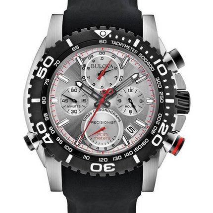 Montre Bulova précisionniste chronographe tachymètre 200M 98B210 masculin