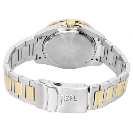 Montre homme Bulova Marine Star bicolore à bracelet, cadran bleu et mouvement à quartz 98B334, étanche à 100 m, reconditionnée
