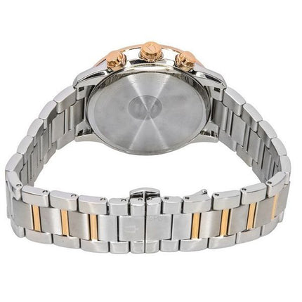 Montre pour homme Bulova Classic Sutton chronographe bicolore en acier inoxydable avec cadran gris et quartz 98B335