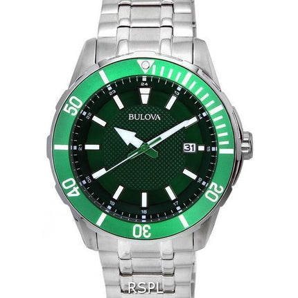 HORS Montre Homme Bulova Classic Sport Cadran Vert Quartz 98B359 100M
