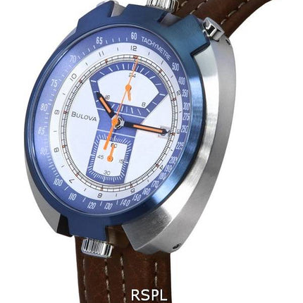 Bulova Parking Meter Édition Limitée Chronographe Cadran Argent Quartz 98B390 100M Montre Homme
