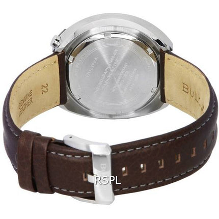 Bulova Parking Meter Édition Limitée Chronographe Cadran Argent Quartz 98B390 100M Montre Homme