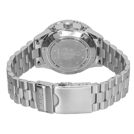 Montre de plongée Bulova Marine Star Heritage édition spéciale chronographe à quartz avec cadran noir 98B451 200 m pour homme