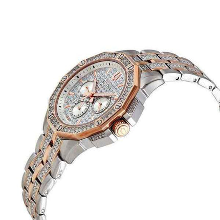Montre pour homme Bulova Octava Crystal Accents, cadran multifonction argenté bicolore, quartz 98C133