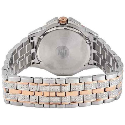 Montre pour homme Bulova Octava Crystal Accents, cadran multifonction argenté bicolore, quartz 98C133