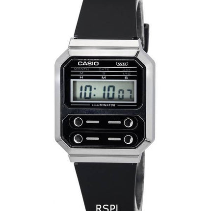 Casio Vintage Cadran Noir Numérique Quartz A100WEF-1A A100WEF-1 Montre Unisexe