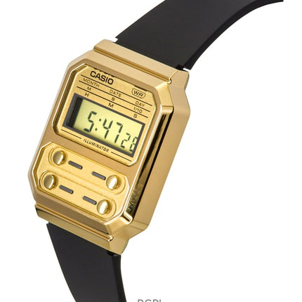 Montre Casio Vintage Digital à quartz A100WEFG-9A unisexe avec bracelet en résine